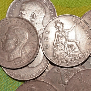 Moedas Inglesas Vintage