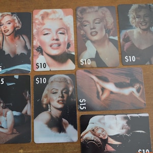 8 schede telefoniche vintage di Marilyn Monroe negli USA