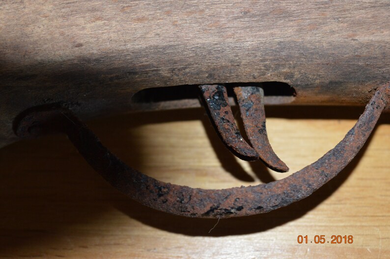 Old wooden rifle for children