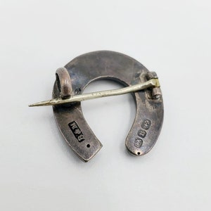 Victorian Silver horseshoe pin. image 2