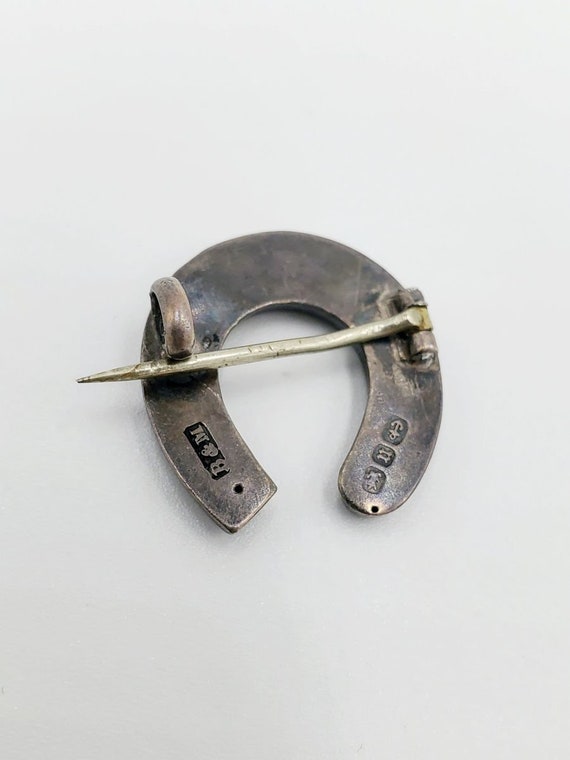 Victorian Silver horseshoe pin. - image 2