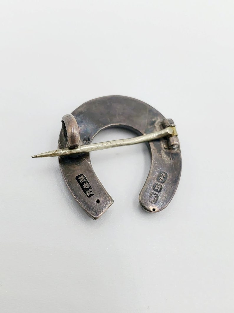 Victorian Silver horseshoe pin. image 2
