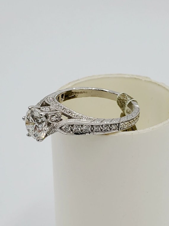 18k white gold English Diamond ring.