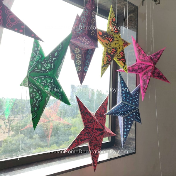 Paper Star Lantern Etsy