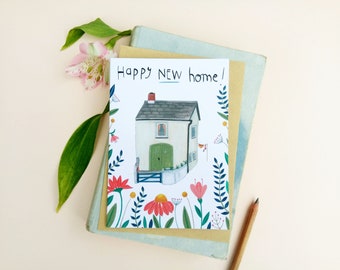 A6 Card Happy New Home Blank Card Moving House Card