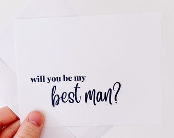 Groomsman Proposal Card | Groom Wedding Party Cards | Best Man Groomsmen Question