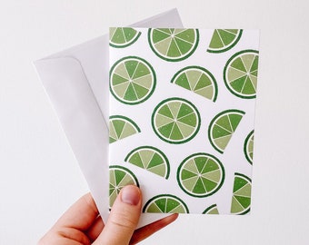 Lime Greeting Card | lime all yours | Funny Cute Limes Green Fruit Cards