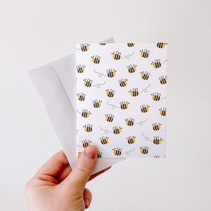 Carte d'anniversaire d'abeille | anniversaire ha-bee | Cartes mignonnes drôles | Abeilles Insectes