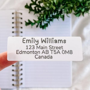 Etiquetas de dirección personalizadas / Pegatinas de dirección de devolución de boda / Etiqueta adhesiva / Lindas tarjetas personalizadas Cartas Sobre