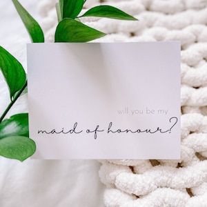 Serez-vous ma demoiselle d'honneur ? | de proposition de demoiselle d'honneur | Cartes de mariage | Soirée nuptiale demoiselle d'honneur