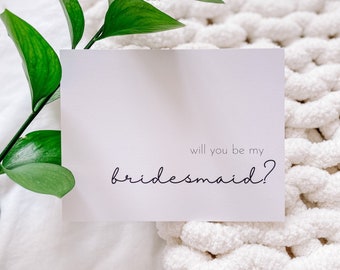 Will you be my Bridesmaid? | Bridesmaid Proposal Card | Cute Bridesmaids Wedding Cards