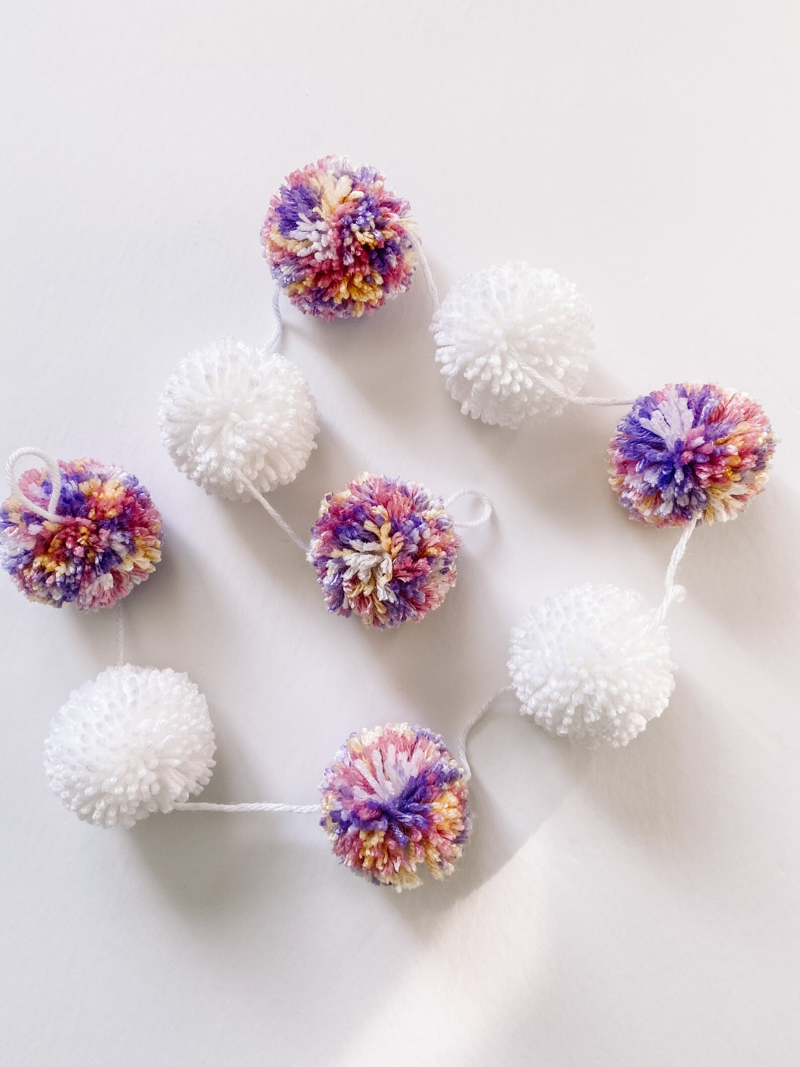 Pom Pom Garland PomPom String Decor Etsy