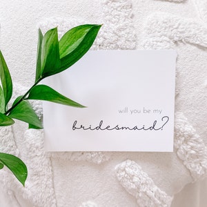 Will you be my Bridesmaid Bridesmaid Proposal Card Cute Bridesmaids Wedding Cards image 6