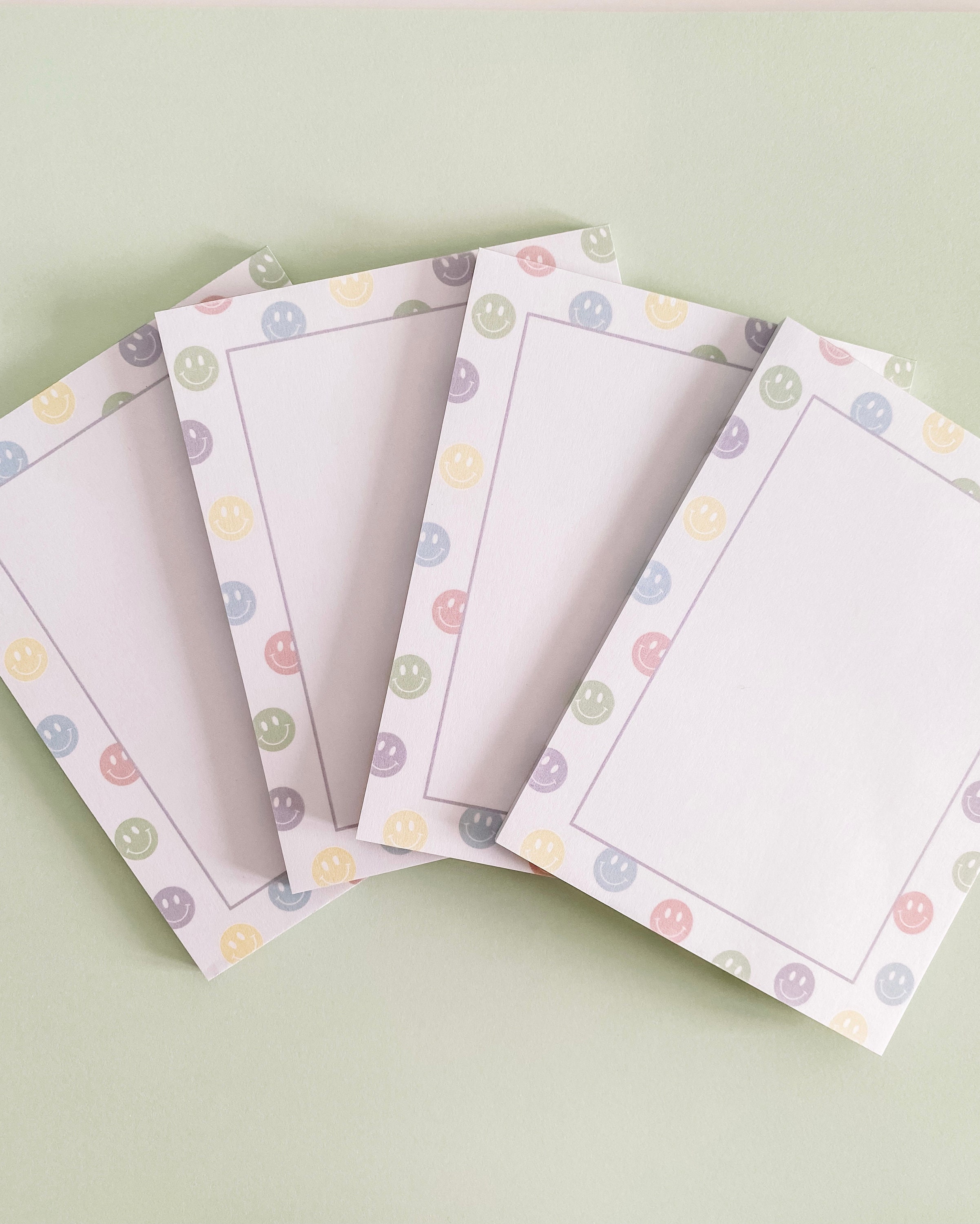 Smiley Face Notepad Smiley Paper Note Pad Etsy