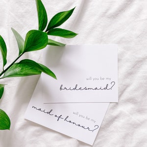 Will you be my Bridesmaid Bridesmaid Proposal Card Cute Bridesmaids Wedding Cards image 4