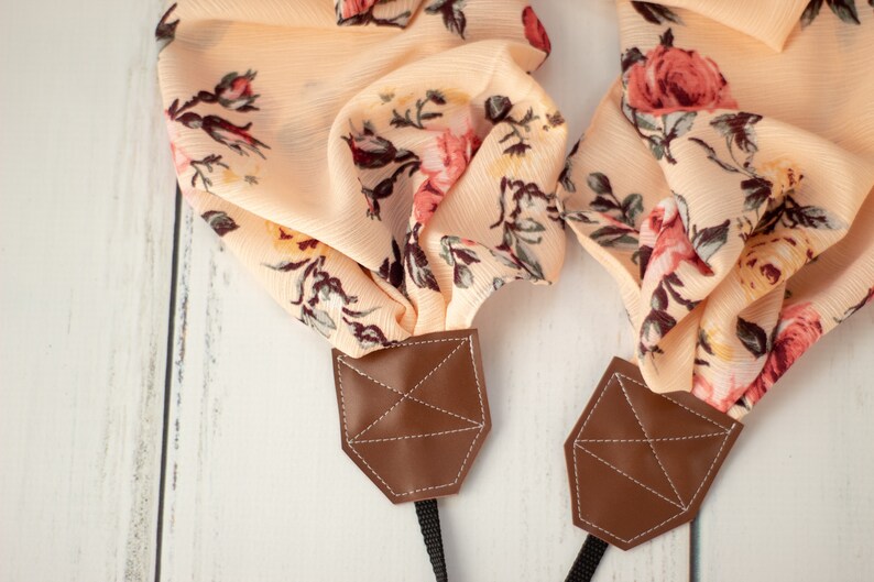 Floral camera strap dslr camera strap camera strap Scarf camera strap camera accessories photographer gift pink gift for her