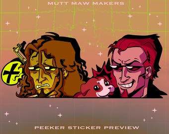 Pegatina de Peeker de POSTAL - Postal Dude GAMING