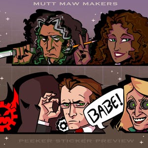 METALOCALYPSE Peeker stickers - Dethklok Side Characters