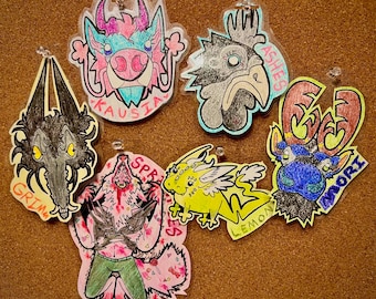 Doodle Fursona Furry Badges (CUSTOM)