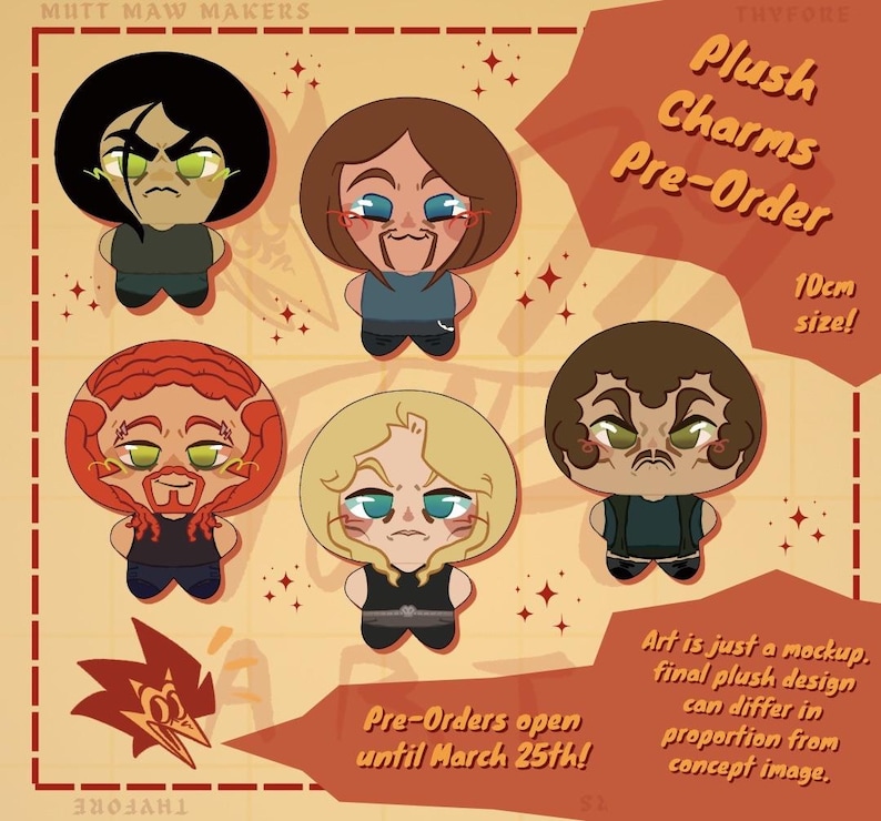 PRE-ORDER PlushKlok Plush Keychain - Band Memebers (jul-aug shipping)