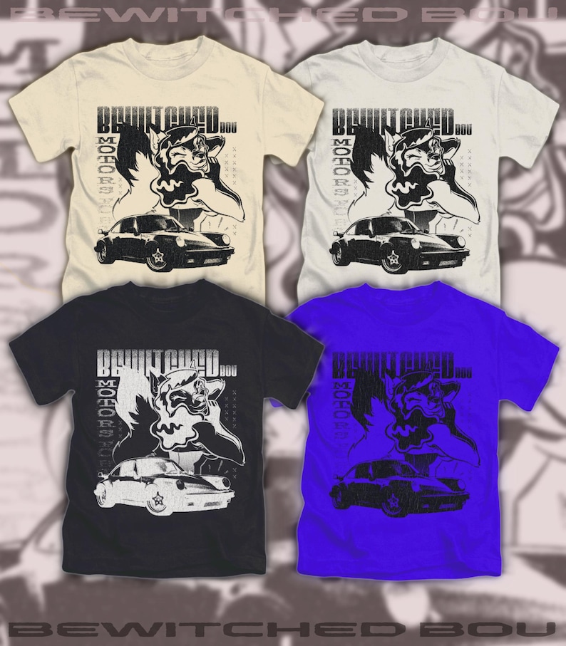 FURRY “Betty Fox” - Y2K Vintage Style Motorsports T-Shirt (PRE-ORDER)