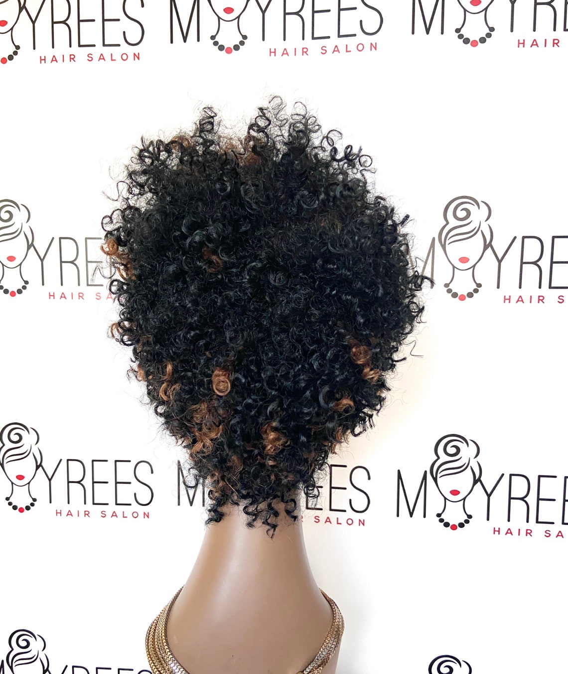 Tapered Curly Wig in Colour 4. synthetic Hair Etsy