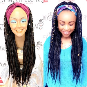 Senegalese twist headband wig