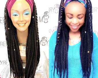 Crochet Bomb Twist Spring Twist Headband Wig. - Etsy display picture 1