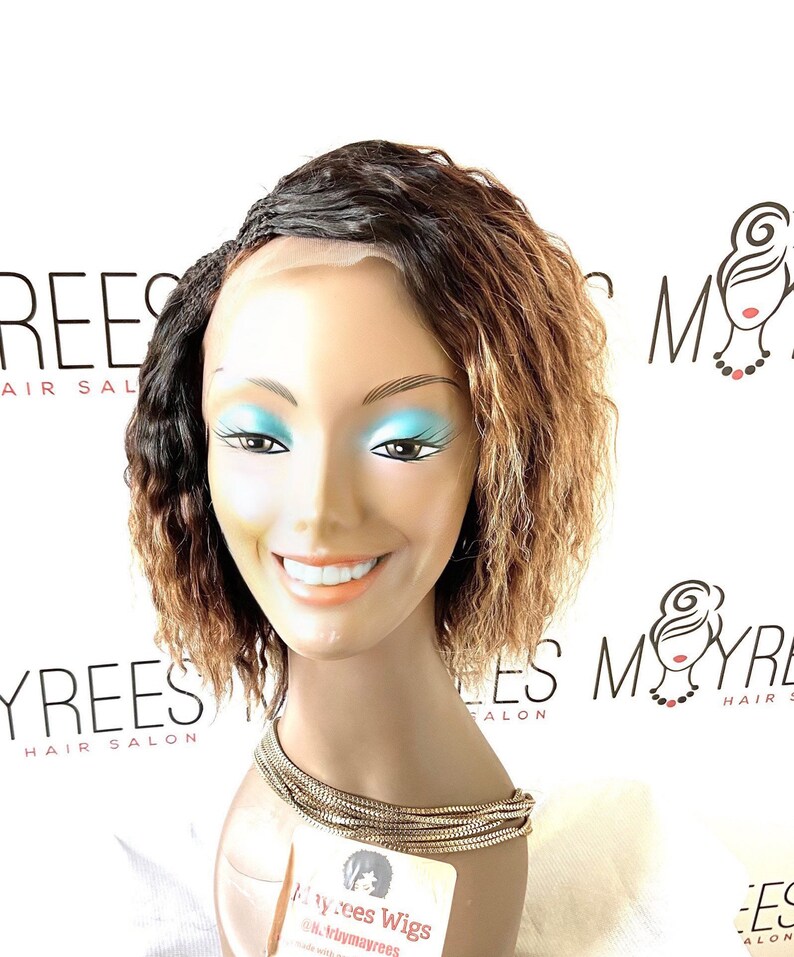 Virgin Hair Pick and Drop Braided Wigdeep Wave Peruvian Hair Etsy UK