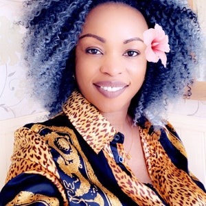 Grey Afro wig salt n pepper
