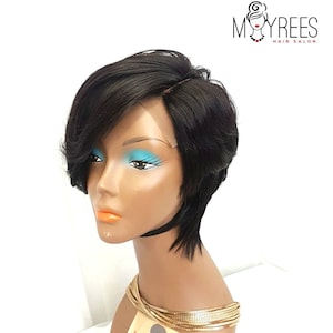 Pixie wig with lace closure