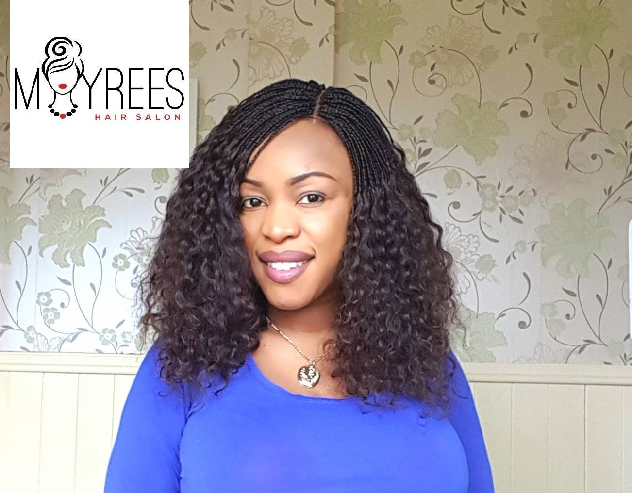 Virgin hair pick and drop braided wigdeep wave peruvian Etsy