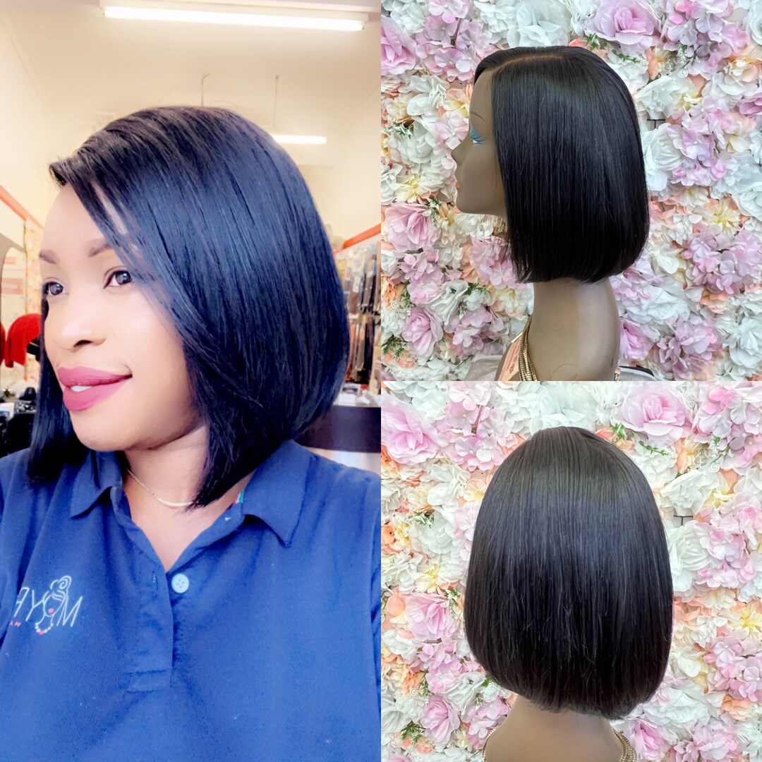 Blunt Cut Wig With Closure - Etsy display picture 2