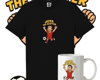 Diogo Jota Red Bull Fussball T-Shirt oder Tasse LFC