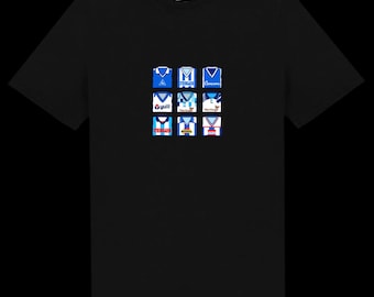 Camiseta, polo ou moletom com capuz com a estampa das camisas antigas do Hartlepool United FC.
