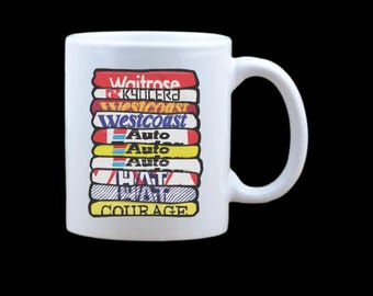 Caneca com as camisas antigas do Reading FC