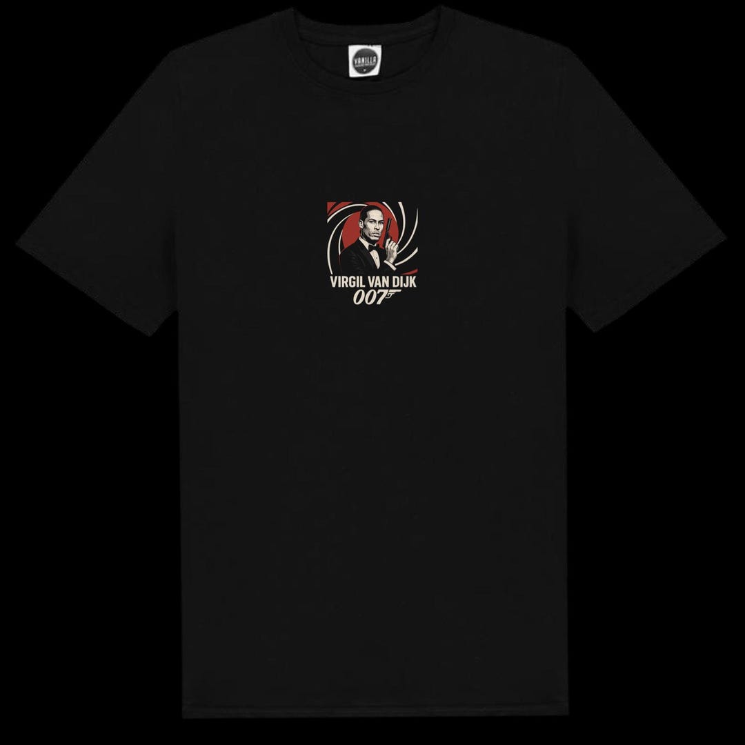 Liverpool FC Virgil Van Dijk as 007 T-shirt, Polo or Hoodie. - Etsy