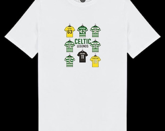 Camiseta Premium do Celtic FC de Alta Qualidade, Cor AS, Modelo Barcola Legends.