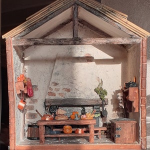 Miniature Medieval kitchen