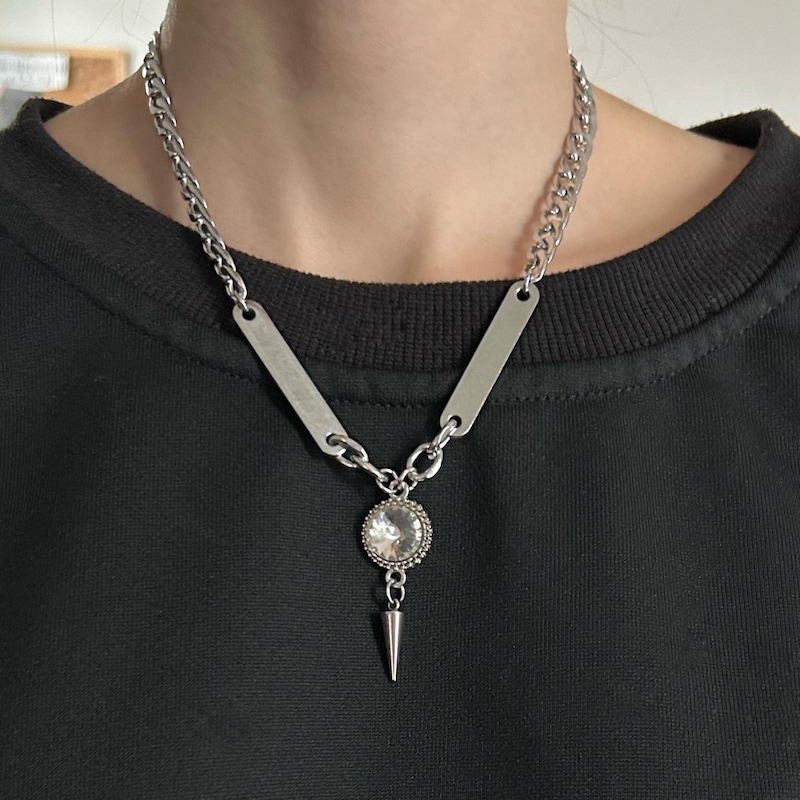 Long Edgy Glam Necklce main image 1