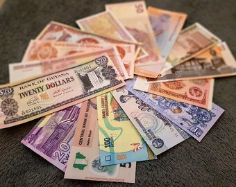 World Paper Money Etsy