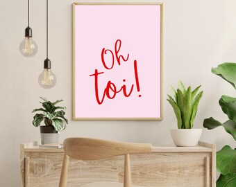 Kreolsk väggposter från Réunion | OH YOU! | Minimalistisk målning | Väggtryck | Réunion-affisch |