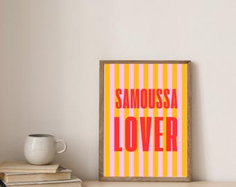 Kreolsk väggposter från Réunion | SAMOUSSA LOVER | Dekorativ målning | Väggtryck | Poster från Réunion |