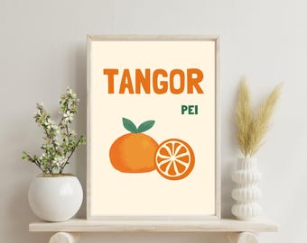 Kreolsk väggkonst från Réunion | TANGOR PEI | Minimalistisk målning | Väggtryck | Réunion-affisch |