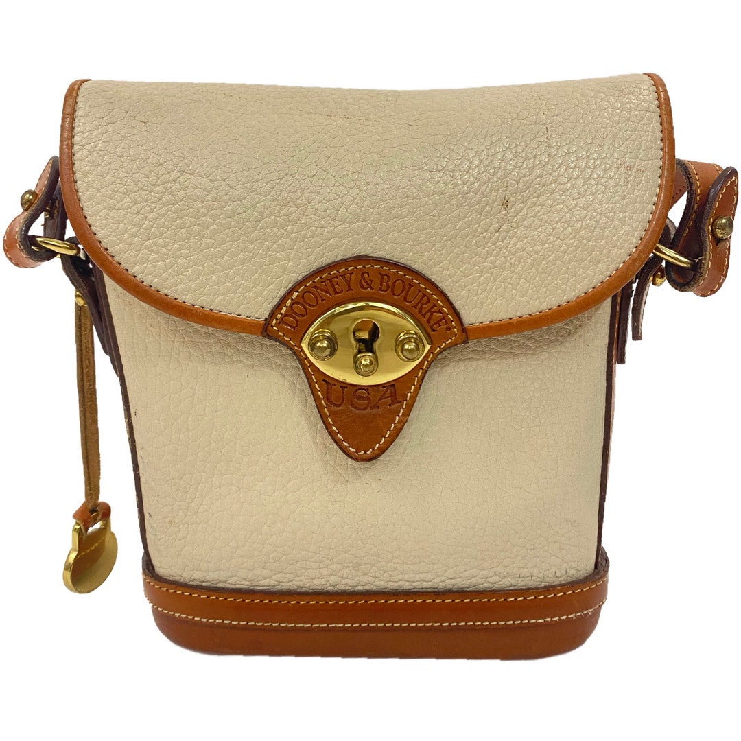 Vintage Dooney & Bourke Cavalry Spectator White Pebbled Etsy