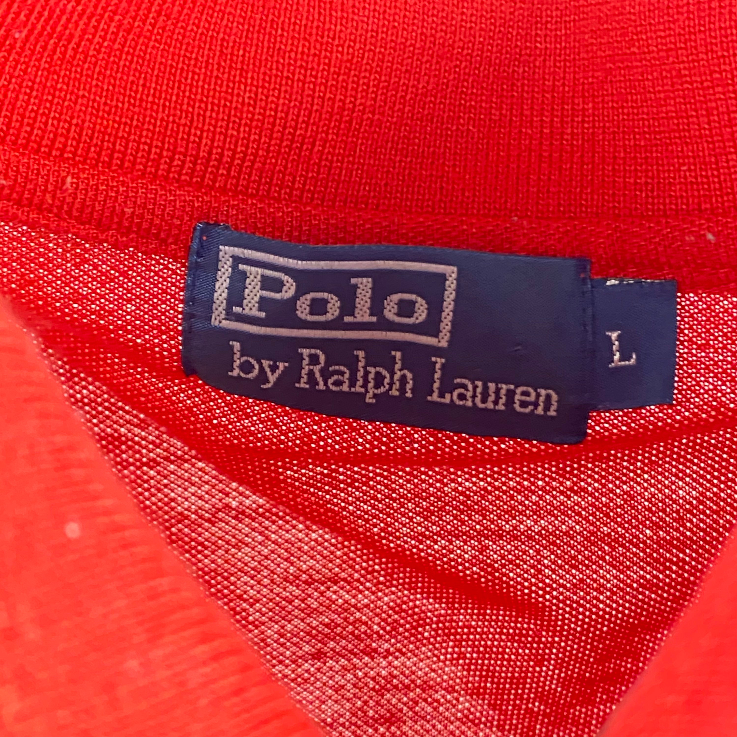 Vintage Ralph Lauren Big Horse Logo Red Polo | Etsy