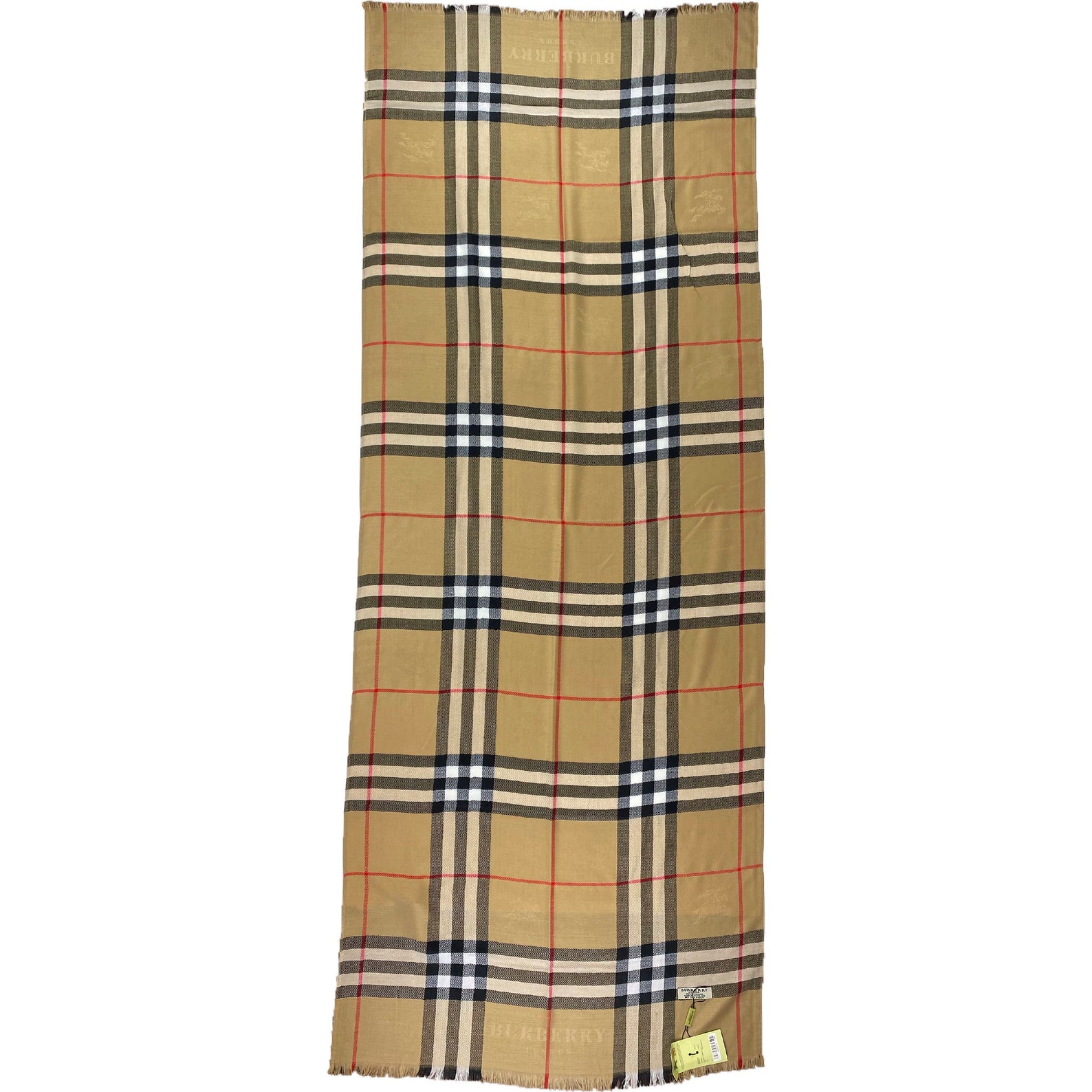 NWT Burberry 100 Cashmere PQ Beetroot Lightweight Scarf Etsy