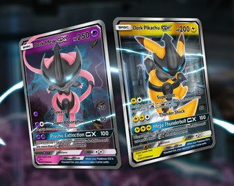 Dark Pokemon Card Etsy