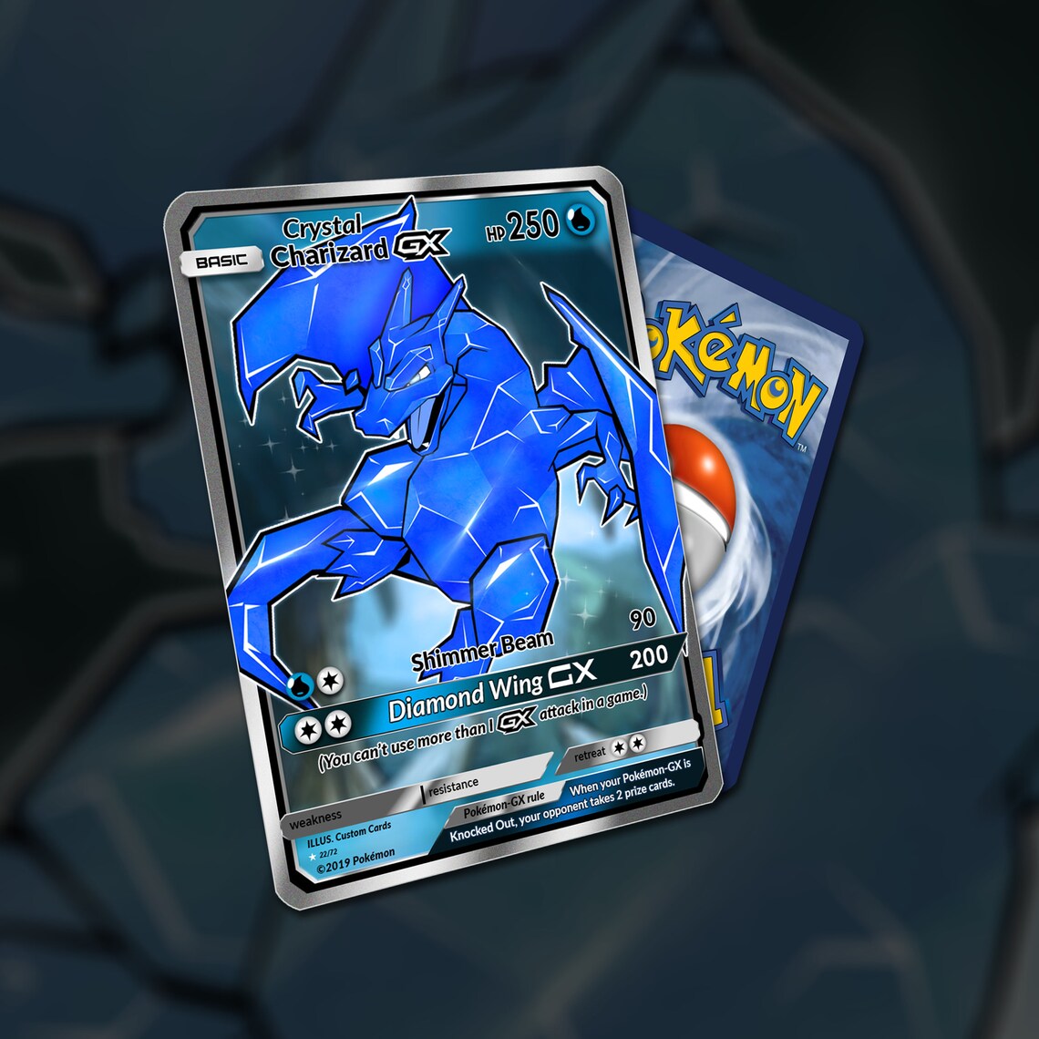 Crystal Charizard GX Etsy