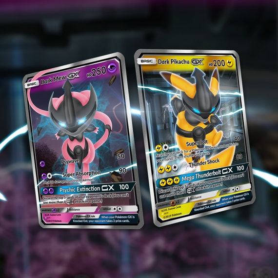 Dark Mew Pikachu Gxs